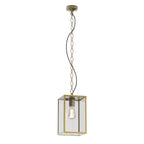 Astro Homefield 240 Outdoor Pendant Light in Natural Brass