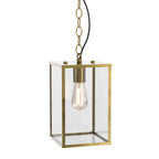 Astro Homefield 240 Outdoor Pendant Light in Natural Brass