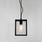 Astro Homefield 240 Outdoor Porch Pendant Light in Textured Black