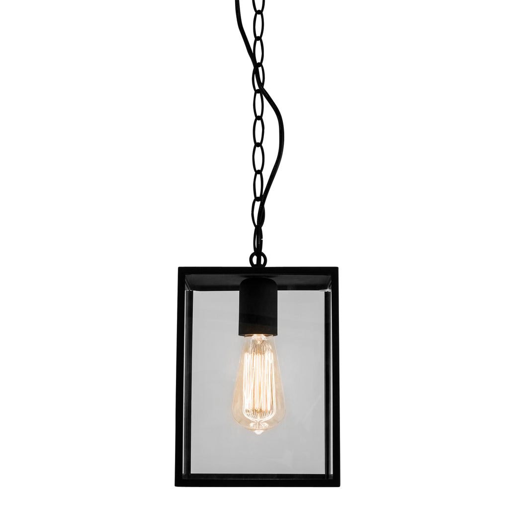 Astro Homefield 240 Outdoor Porch Pendant Light in Textured Black