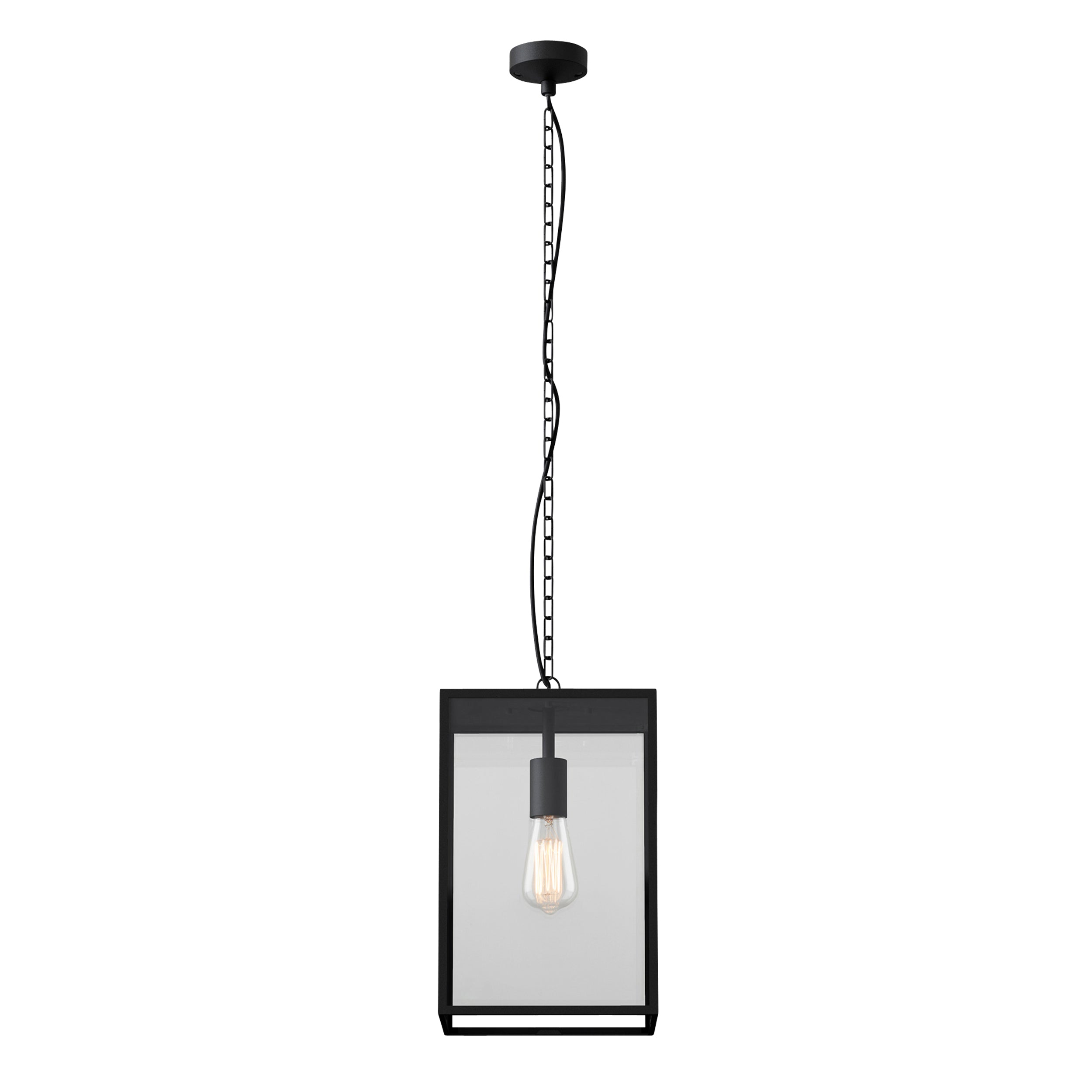 Astro Homefield 360 Outdoor Porch Pendant Light in Textured Black