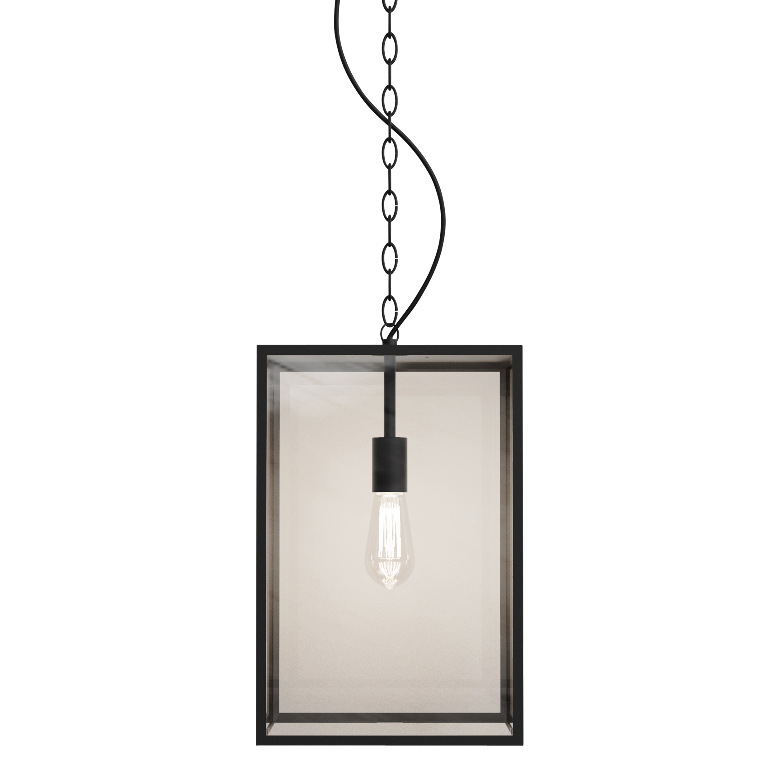 Astro Homefield 450 Outdoor Porch Pendant Light in Textured Black