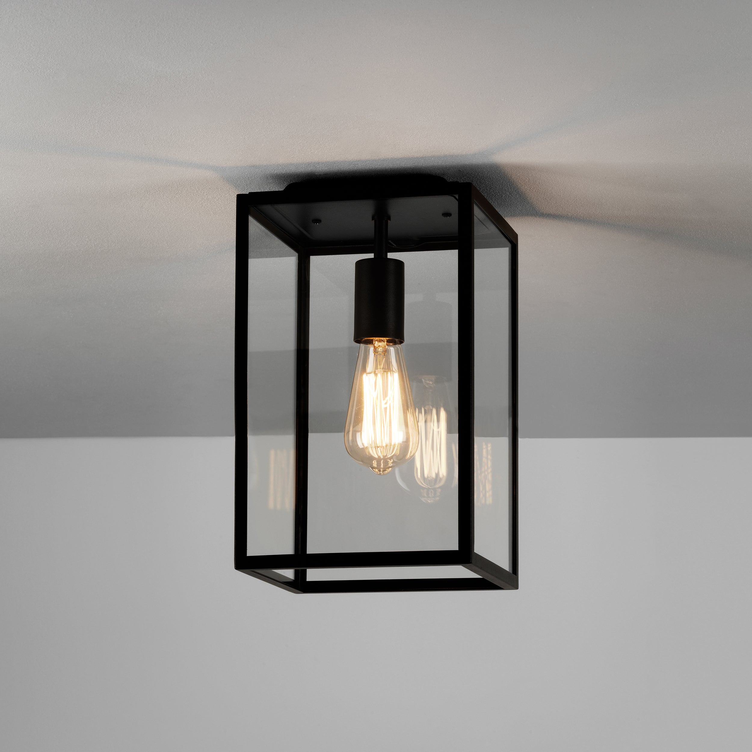 Astro Homefield Outdoor Porch Light in Textured Black