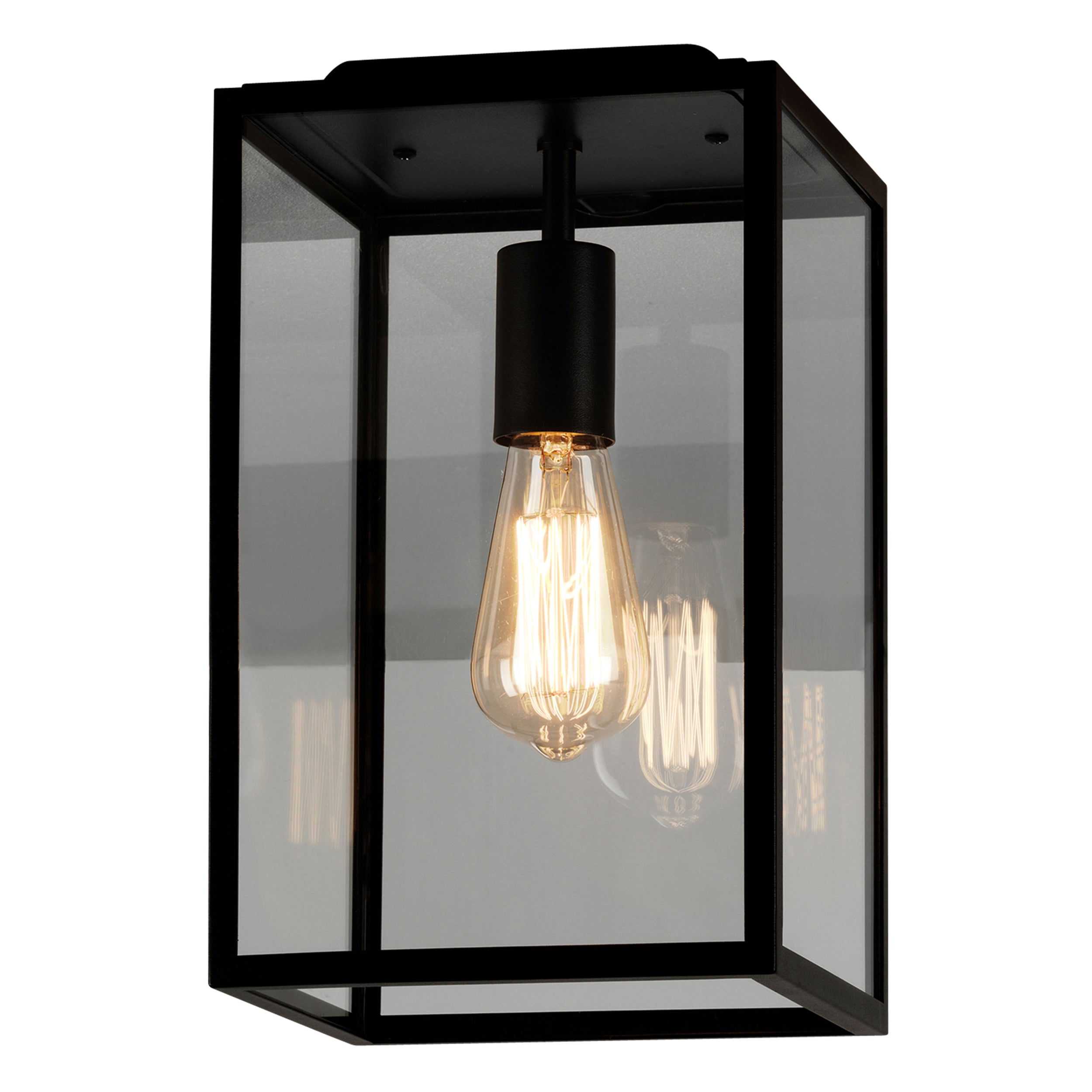 Astro Homefield Outdoor Porch Light in Textured Black