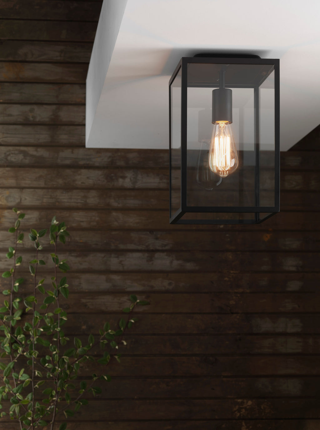 Astro Homefield Outdoor Porch Light in Textured Black