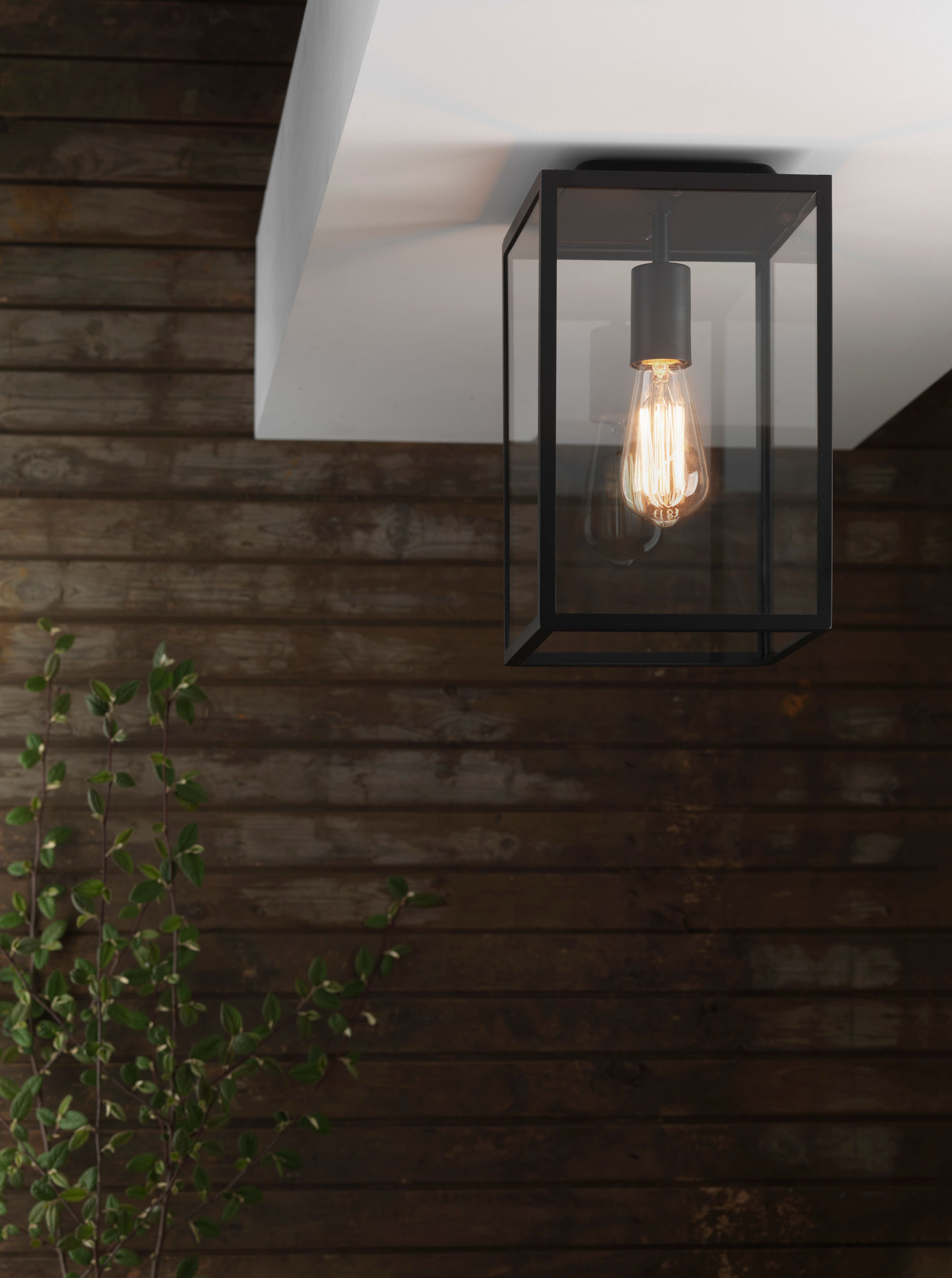 Astro Homefield Outdoor Porch Light in Textured Black