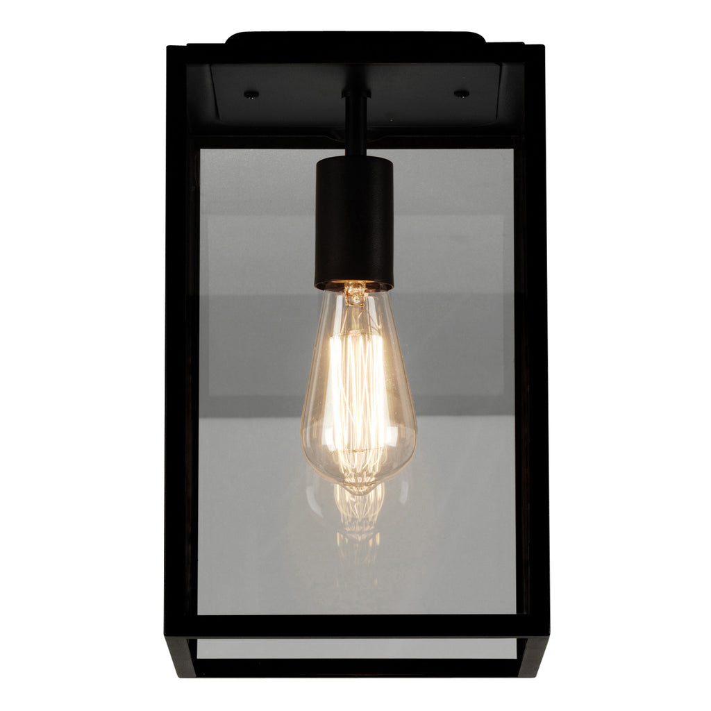 Astro Homefield Outdoor Porch Light in Textured Black