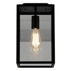 Astro Homefield Outdoor Porch Light in Textured Black
