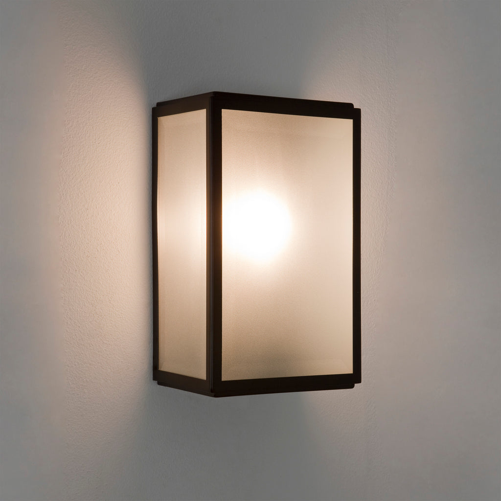 Astro Homefield Sensor Outdoor Wall Light in Textured Black