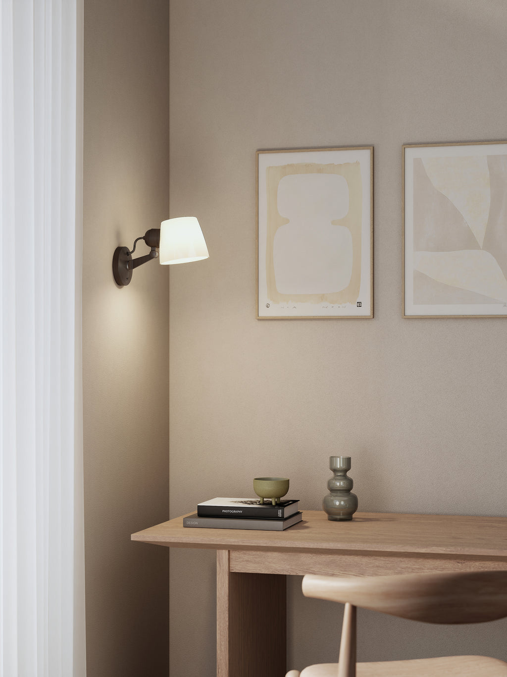 Astro Imari Adjustable Wall Light in Bronze