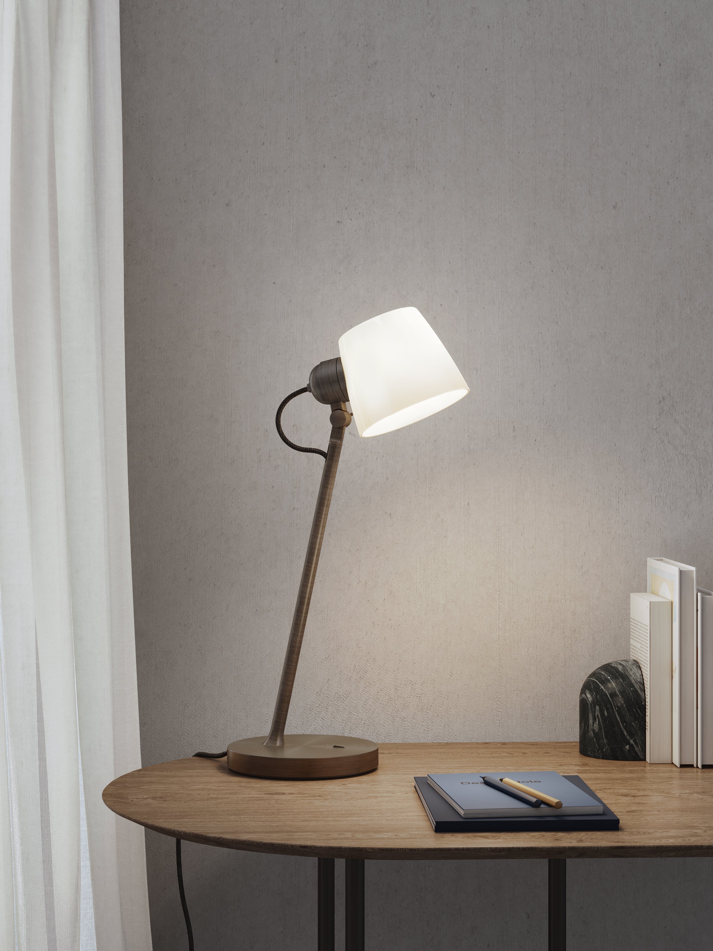 Astro Imari Desk Lamp in Bronze