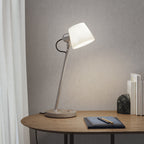 Astro Imari Desk Lamp in Matt Nickel
