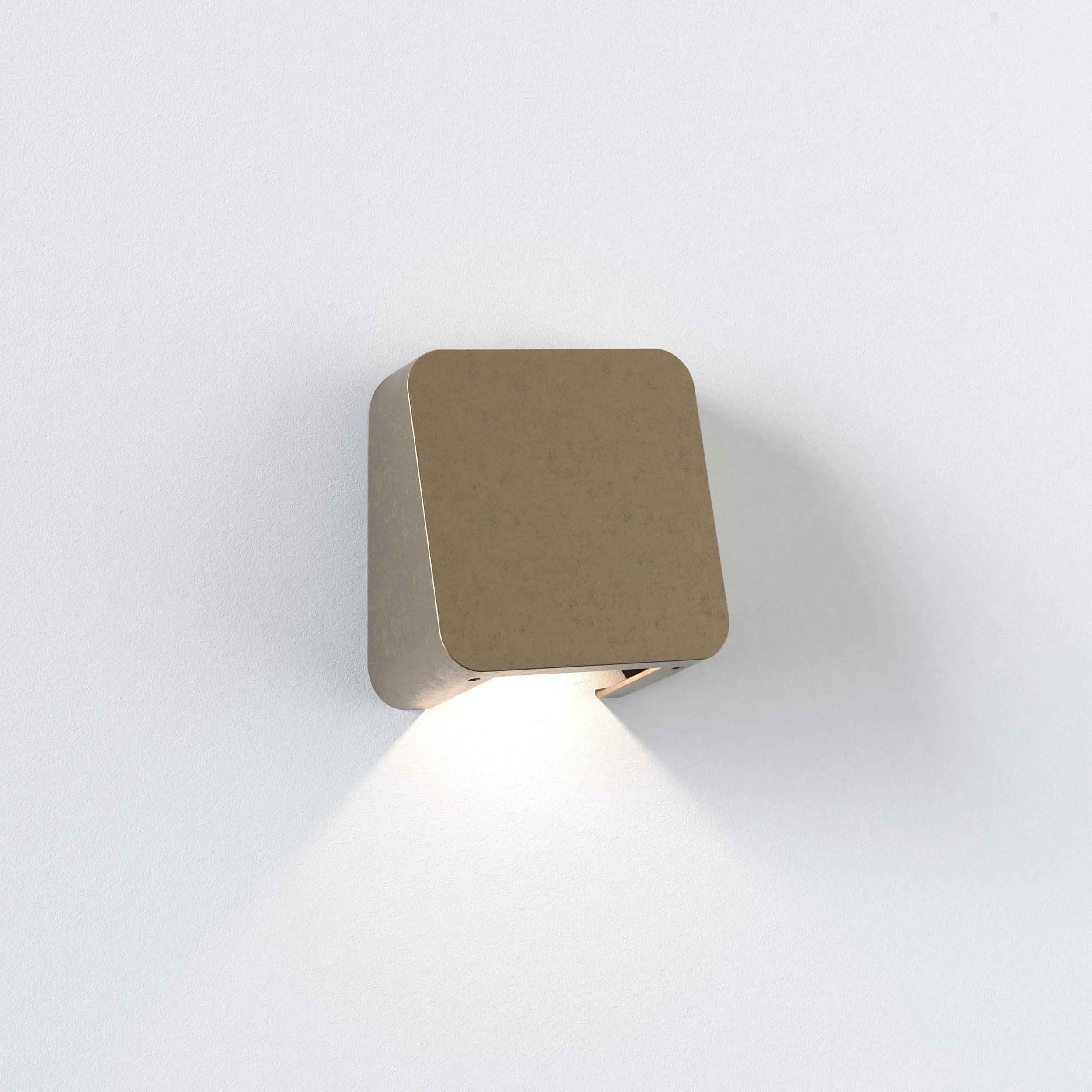 Astro Incline Single Wall Light in Brass IP65