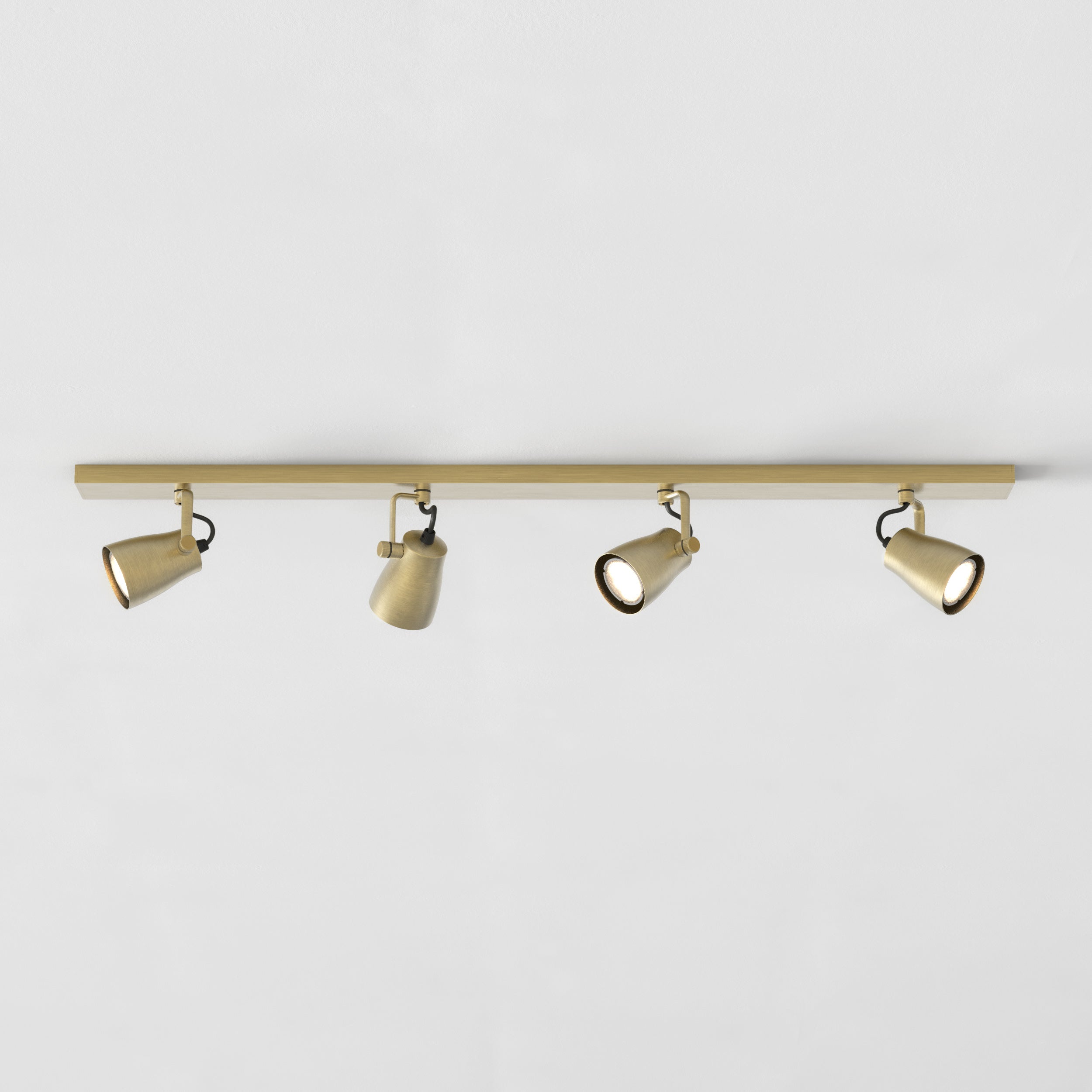 Astro Juno Four Bar Spotlight in Matt Brushed Brass