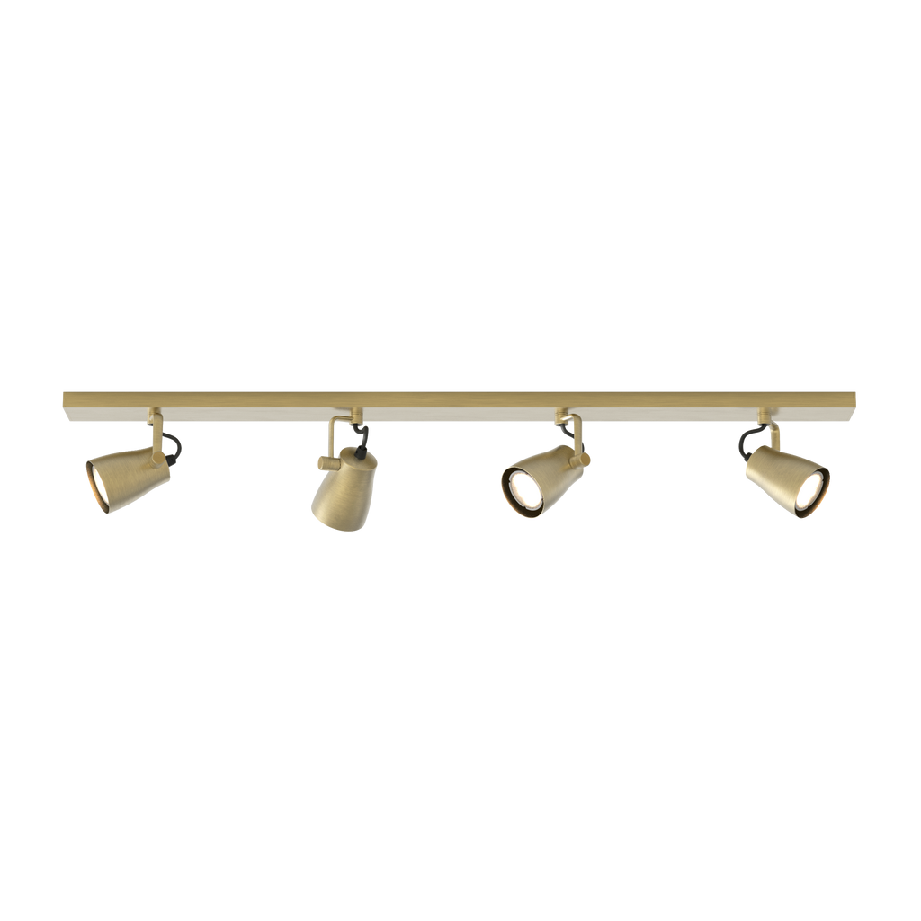 Astro Juno Four Bar Spotlight in Matt Brushed Brass