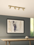 Astro Juno Four Bar Spotlight in Matt Brushed Brass