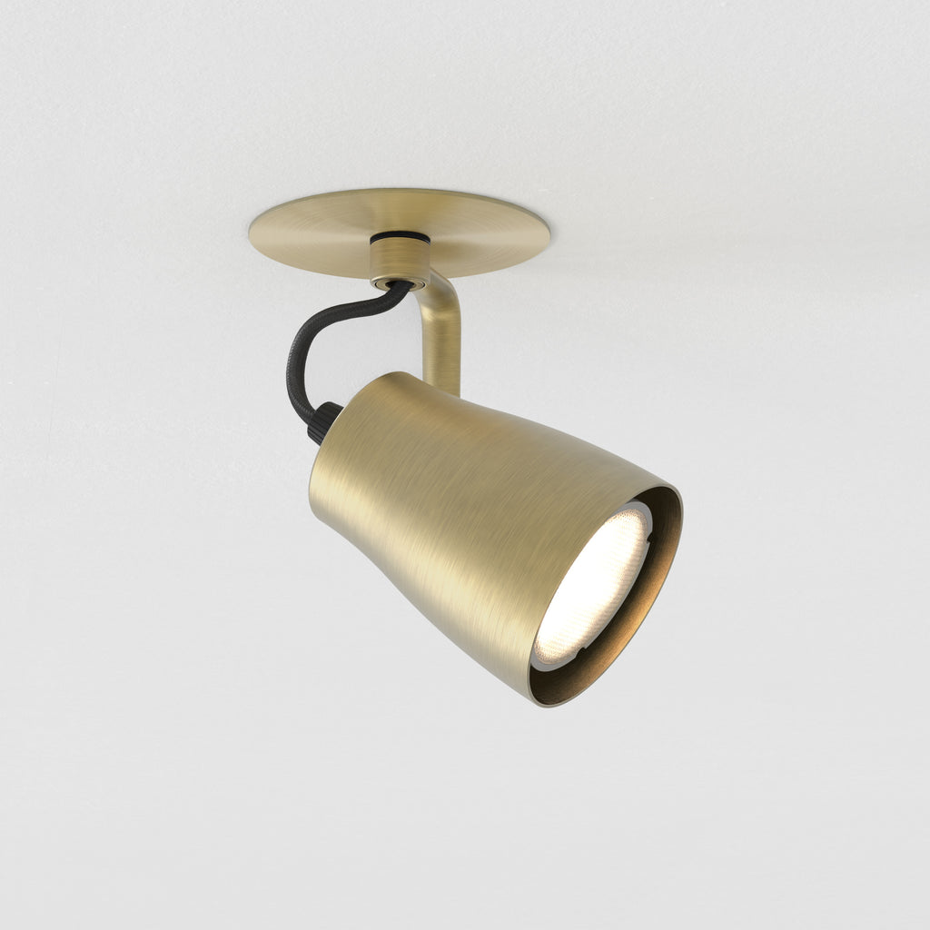 Astro Juno Recessed Spotlight in Matt Brushed Brass
