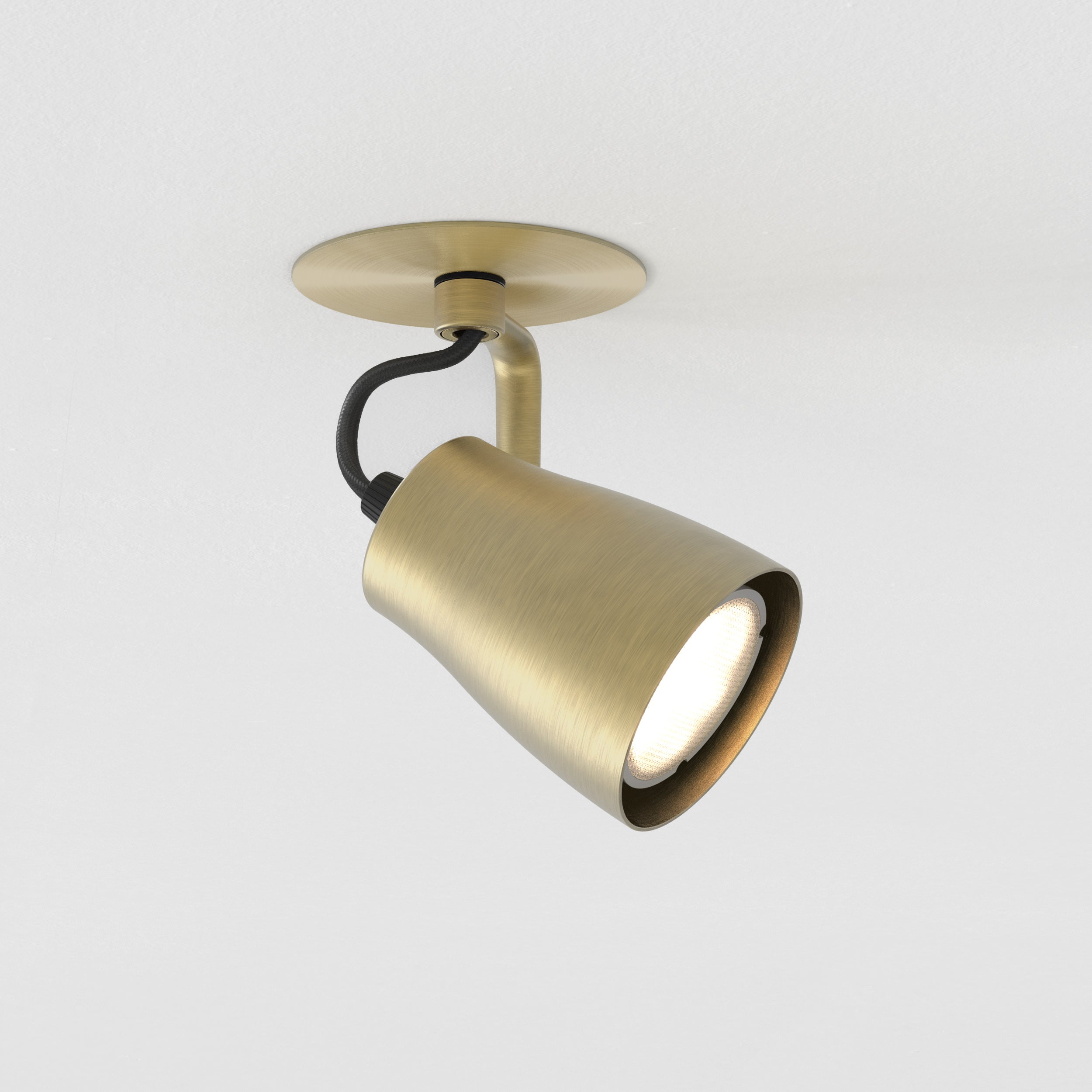Astro Juno Recessed Spotlight in Matt Brushed Brass