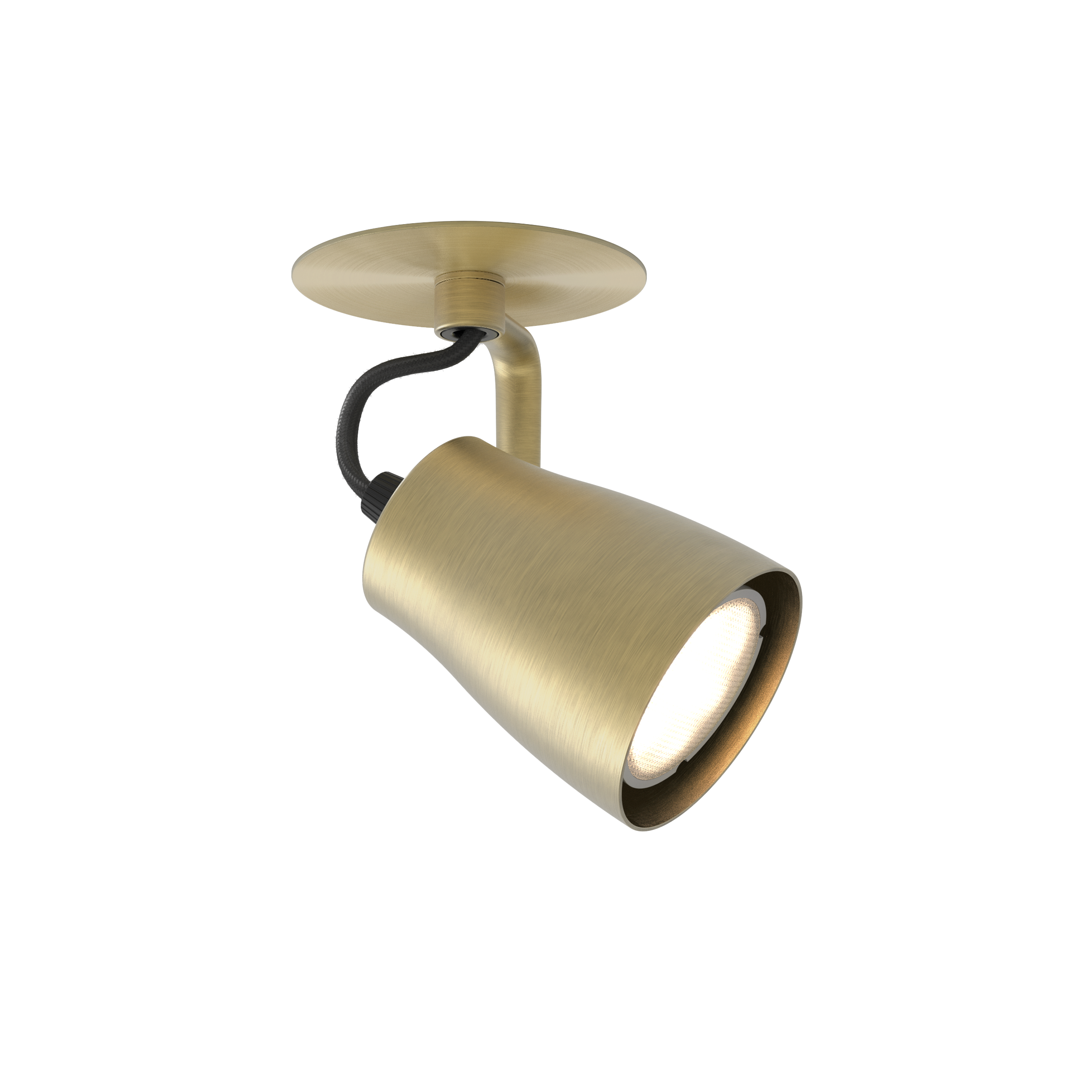 Astro Juno Recessed Spotlight in Matt Brushed Brass