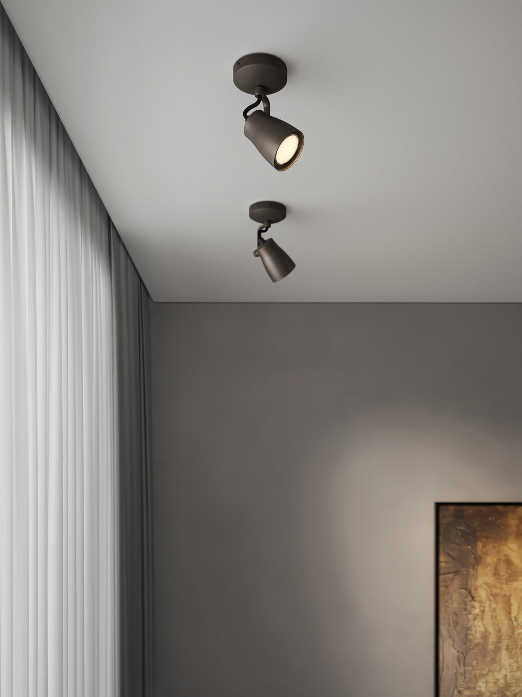 Astro Juno Single Spotlight in Bronze