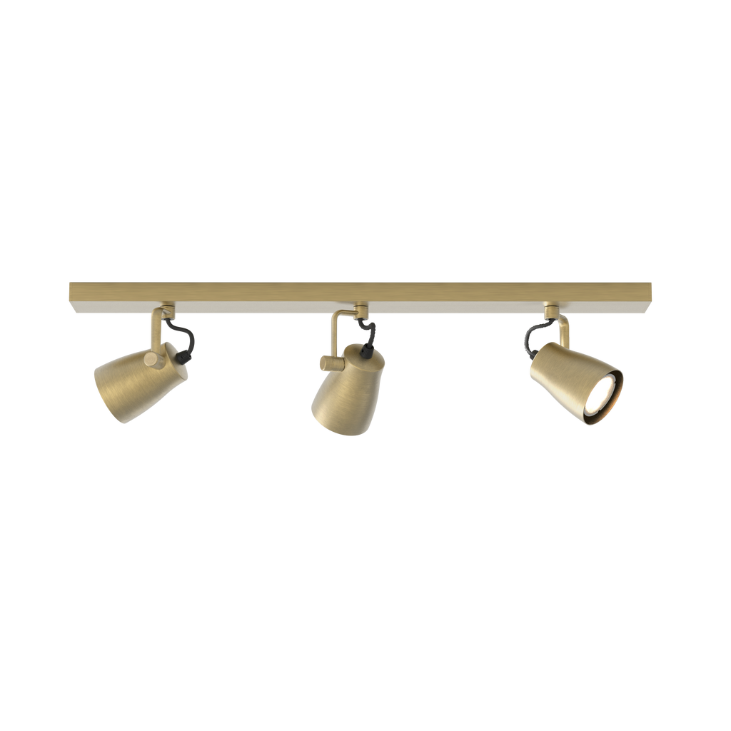 Astro Juno Triple Bar Spotlight in Matt Brushed Brass