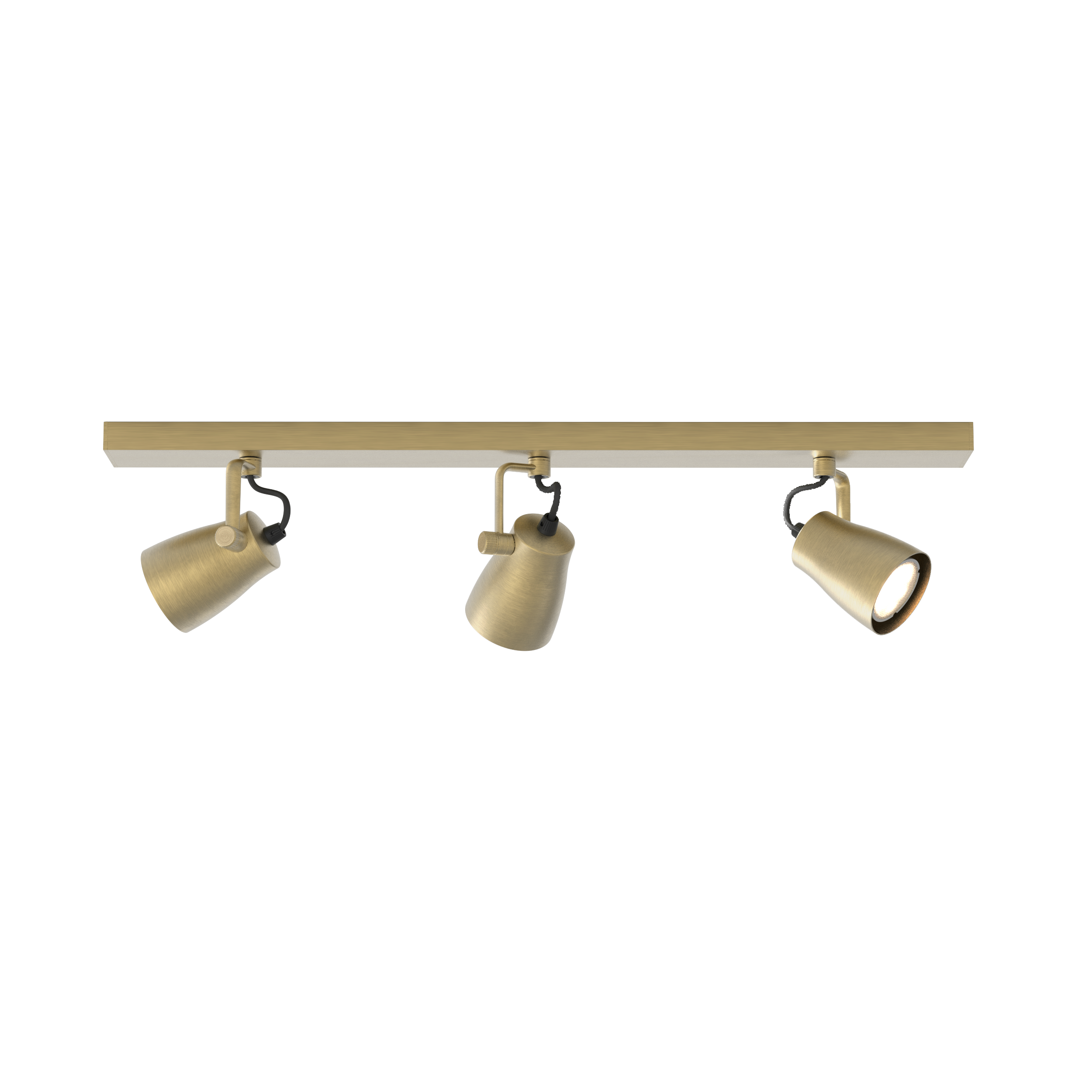 Astro Juno Triple Bar Spotlight in Matt Brushed Brass