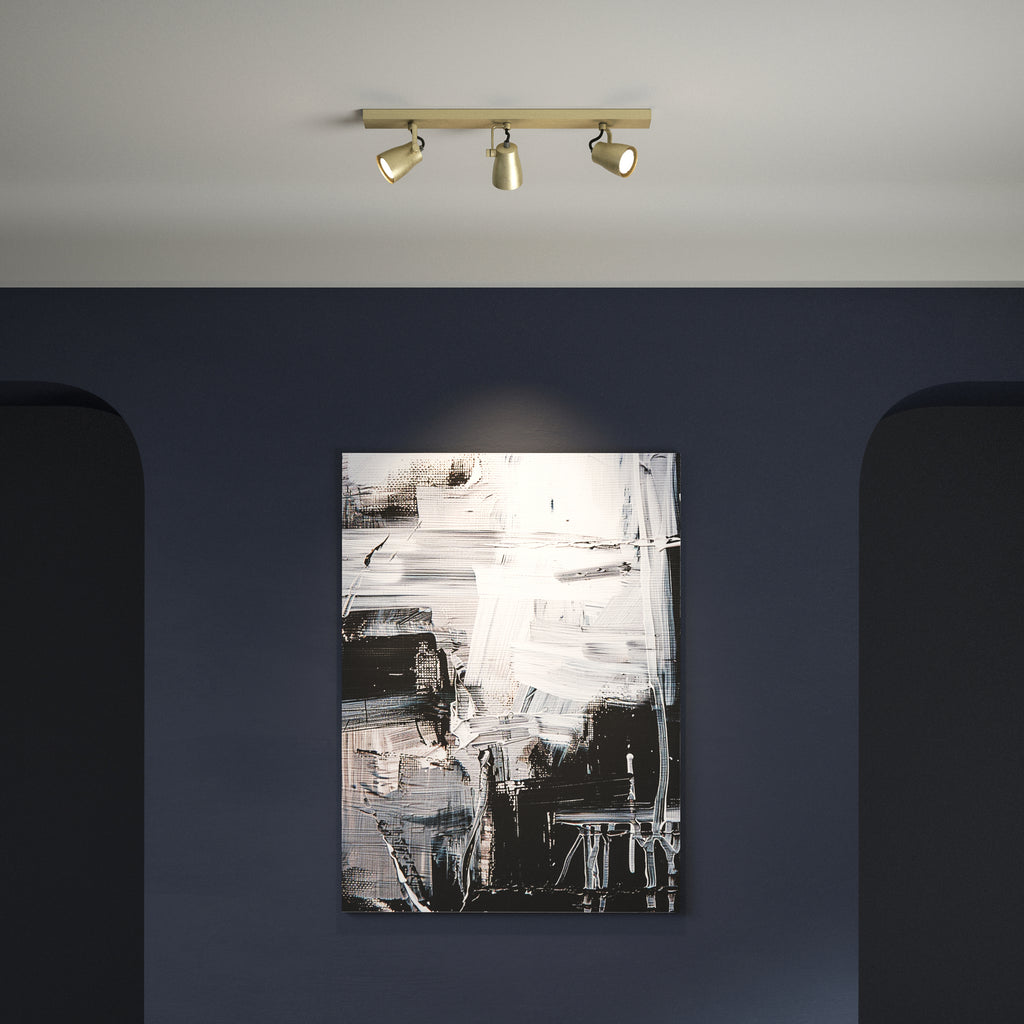 Astro Juno Triple Bar Spotlight in Matt Brushed Brass
