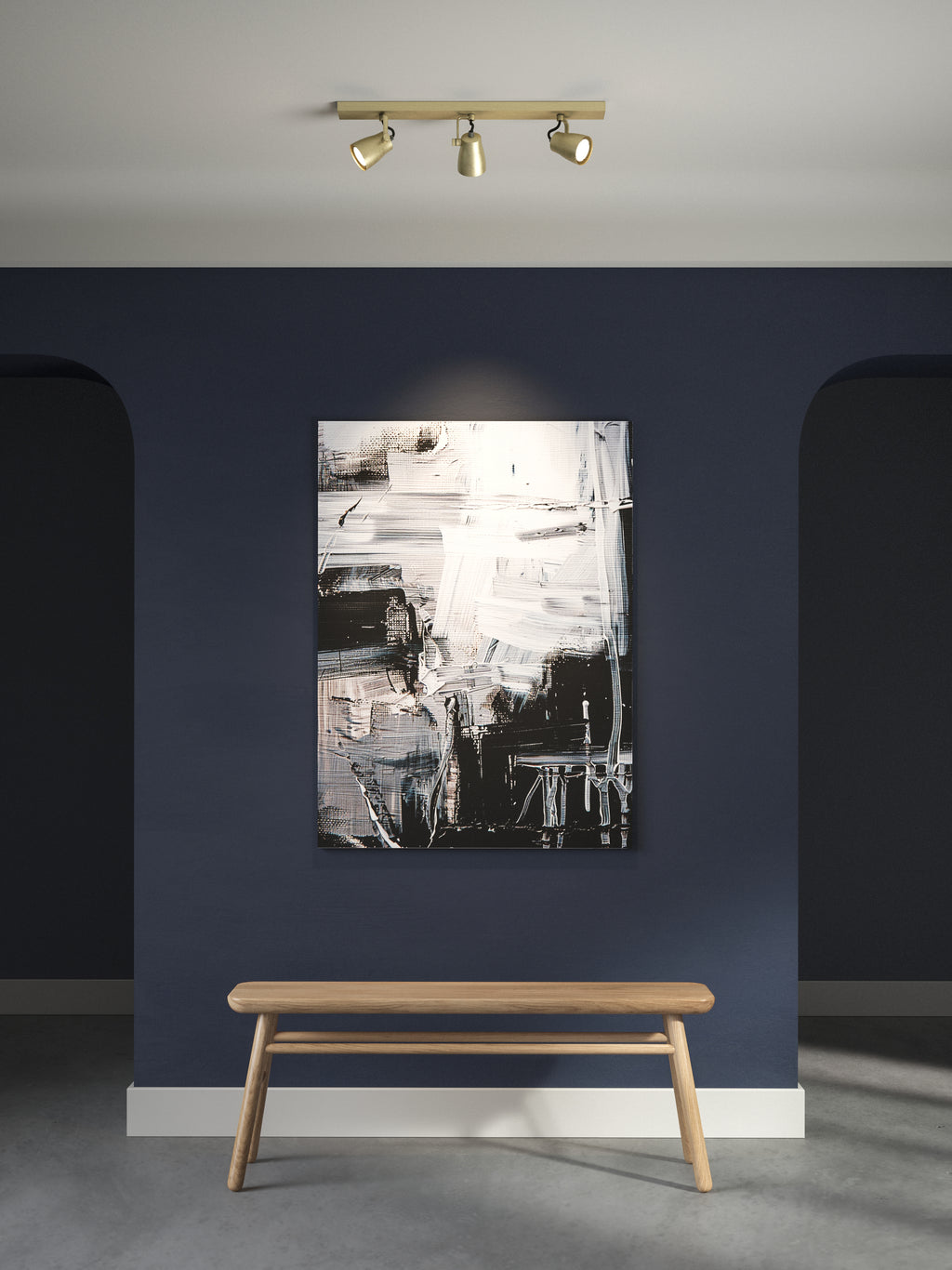 Astro Juno Triple Bar Spotlight in Matt Brushed Brass