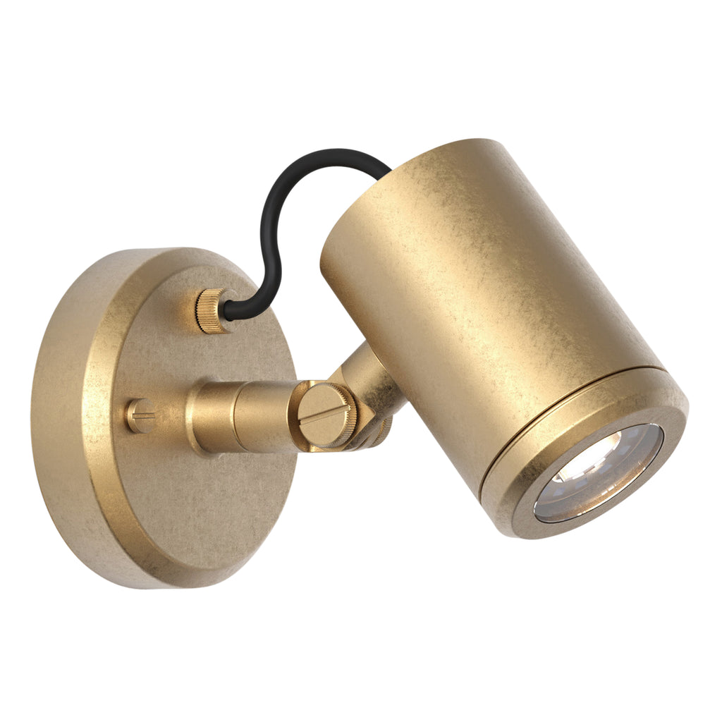 Astro Jura Outdoor Single Spotlight in Solid Brass IP65
