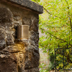 Astro Jura Single Outdoor Wall Light in Solid Brass