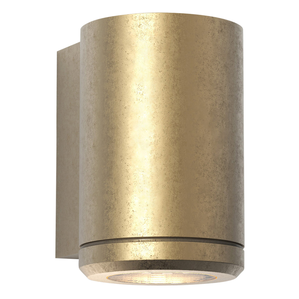 Astro Jura Single Outdoor Wall Light in Solid Brass