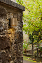 Astro Jura Single Outdoor Wall Light in Solid Brass