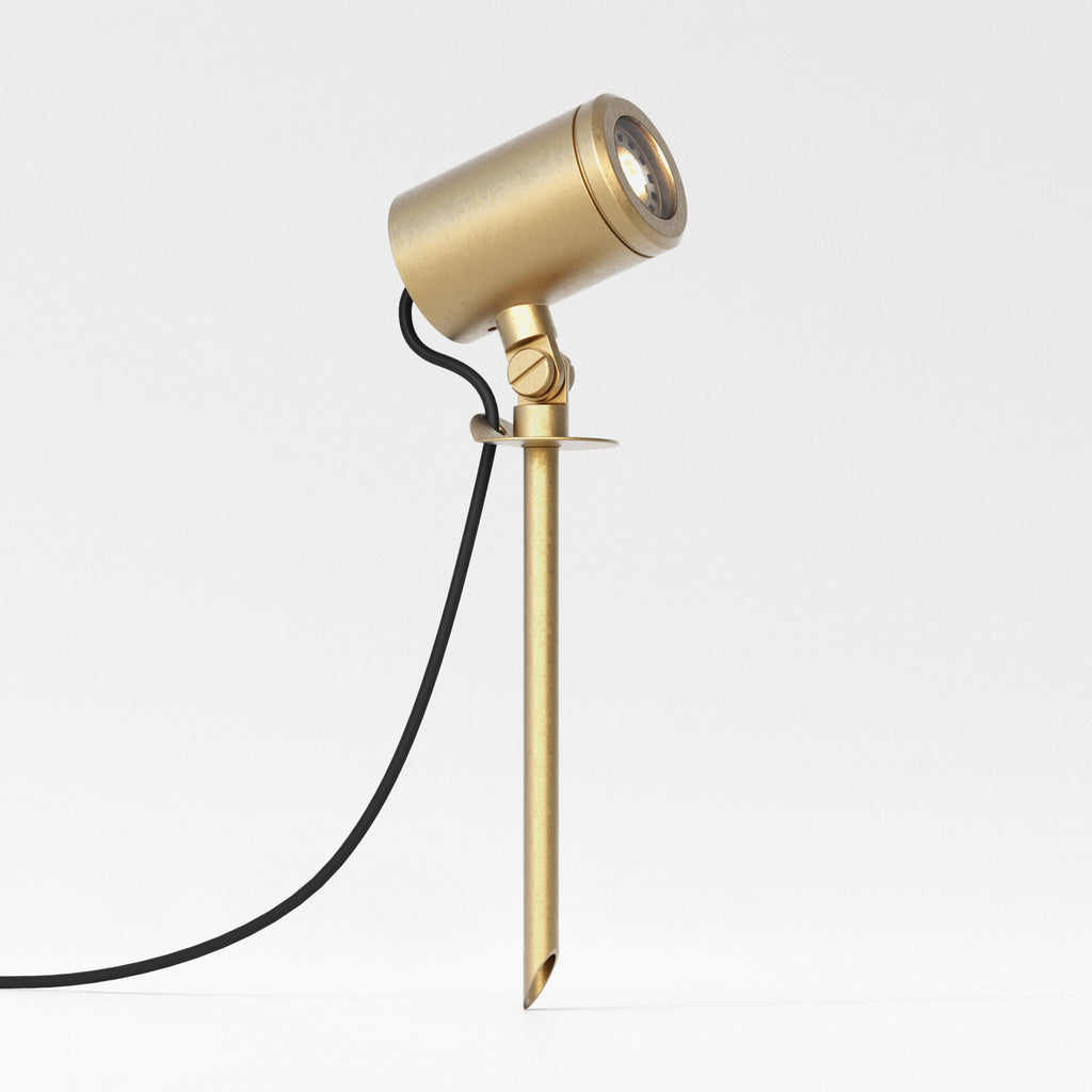 Astro Jura Spike Outdoor Spotlight in Solid Brass IP65