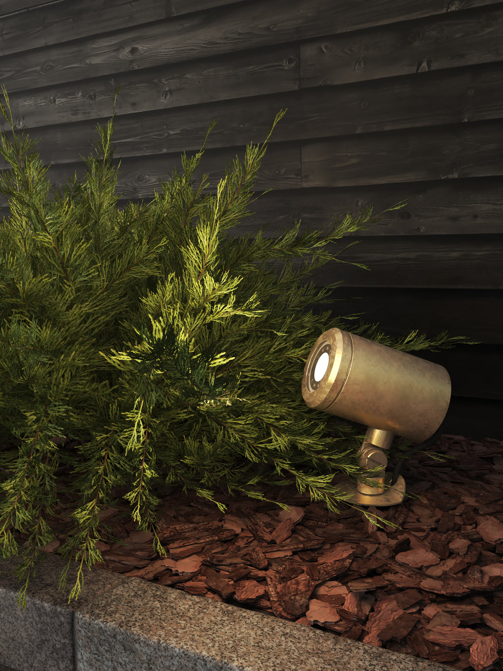 Astro Jura Spike Outdoor Spotlight in Solid Brass IP65