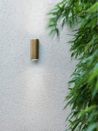 Astro Jura Twin Wall Light in Solid Brass