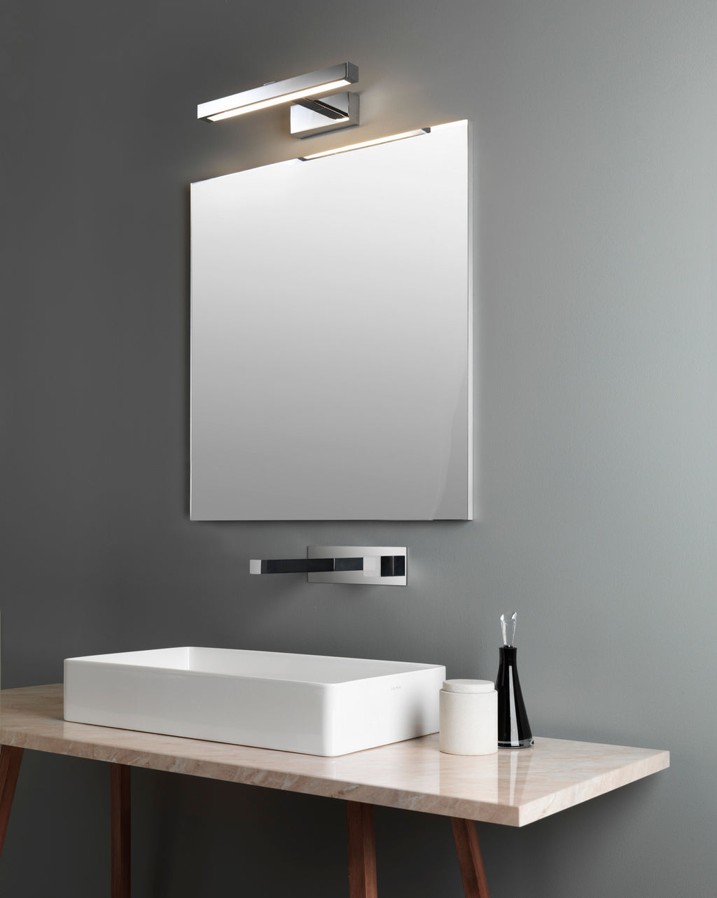 Astro Kashima 350 LED 1 Light Bathroom Wall Light in Polished Chrome