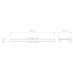 Astro Kashima 620 1 Light Bathroom Wall Light in Polished Chrome