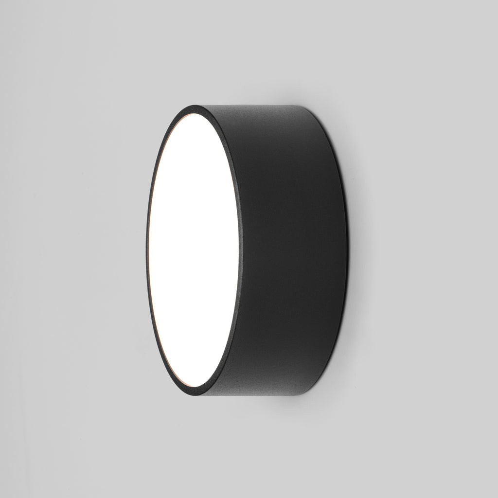 Astro Kea 150 Round Outdoor Wall Light in Textured Black IP65