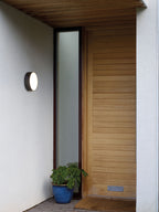 Astro Kea 250 Round Outdoor Wall Light in Textured Black IP65