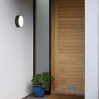 Astro Kea 250 Round Outdoor Wall Light in Textured Black IP65