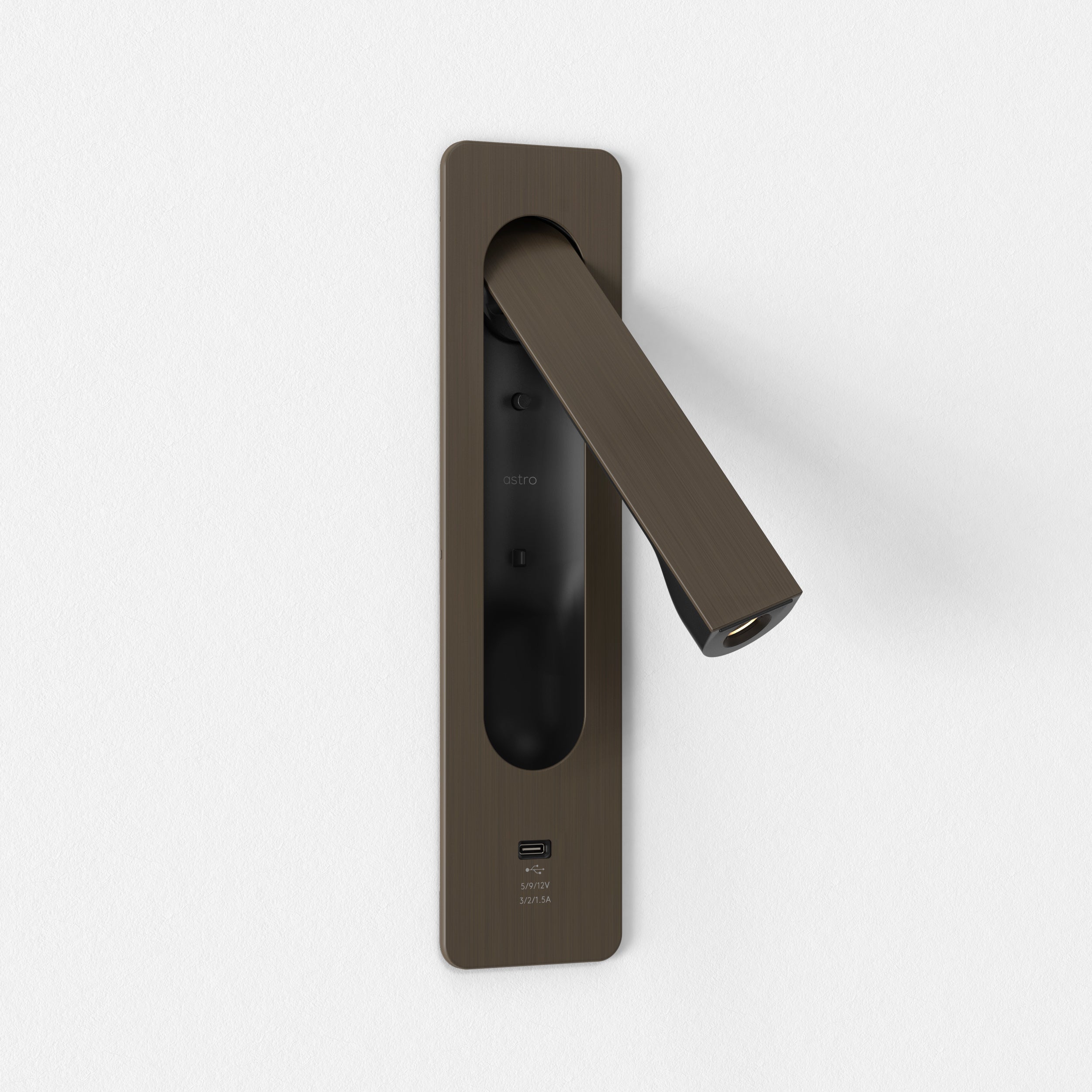 Astro Keta USB C Reading Light in Bronze