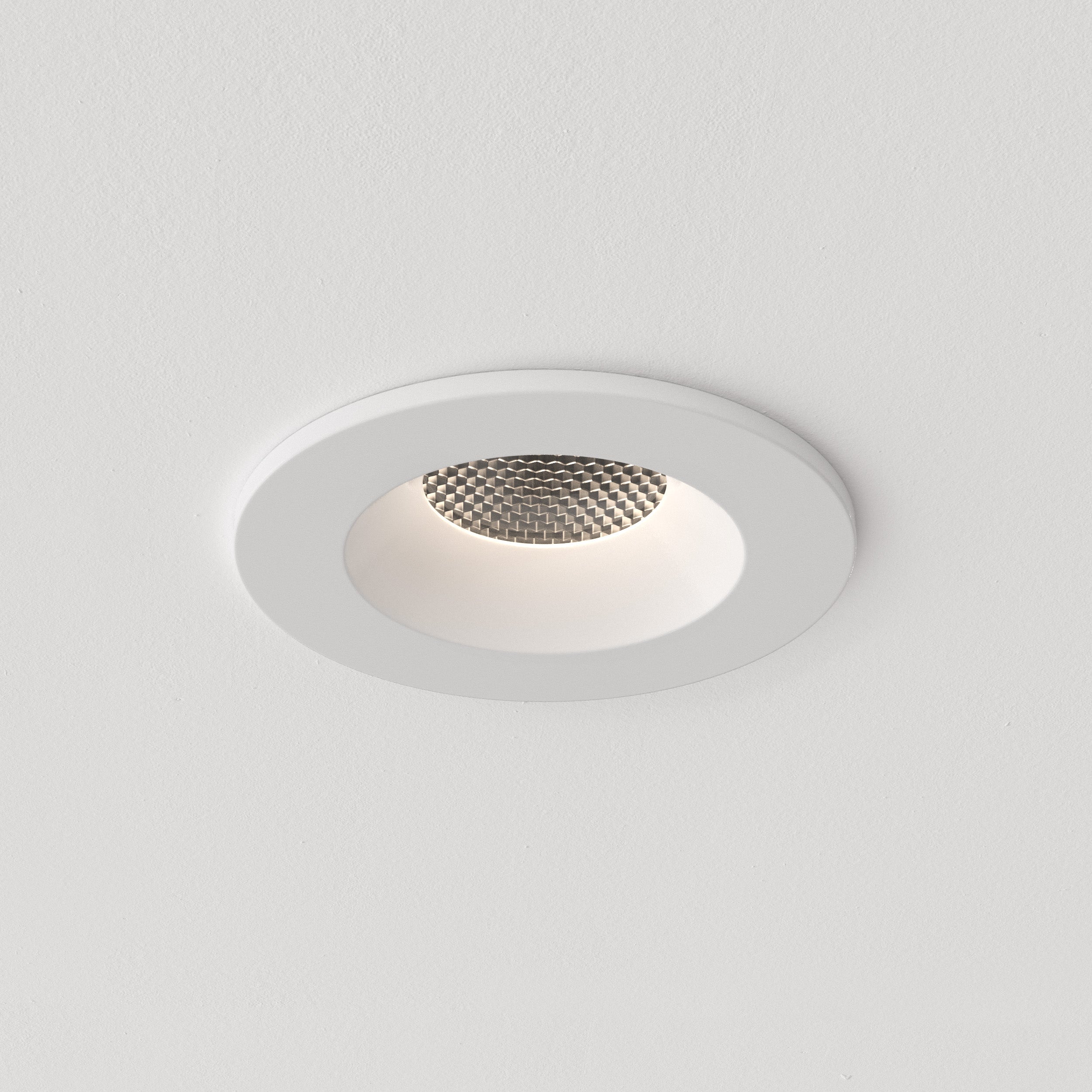 Astro Kos Recessed Exterior Downlight in Matt White