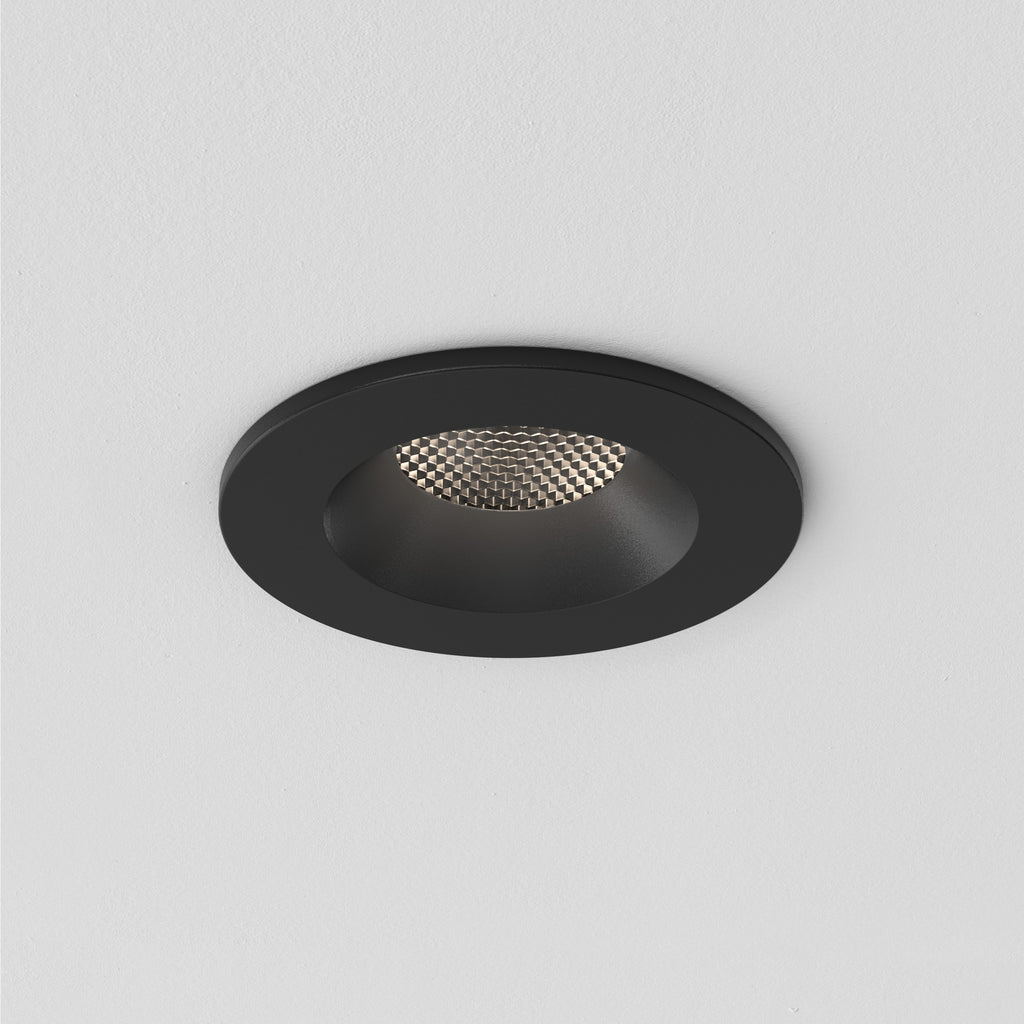 Astro Kos Recessed Exterior Downlight in Textured Black