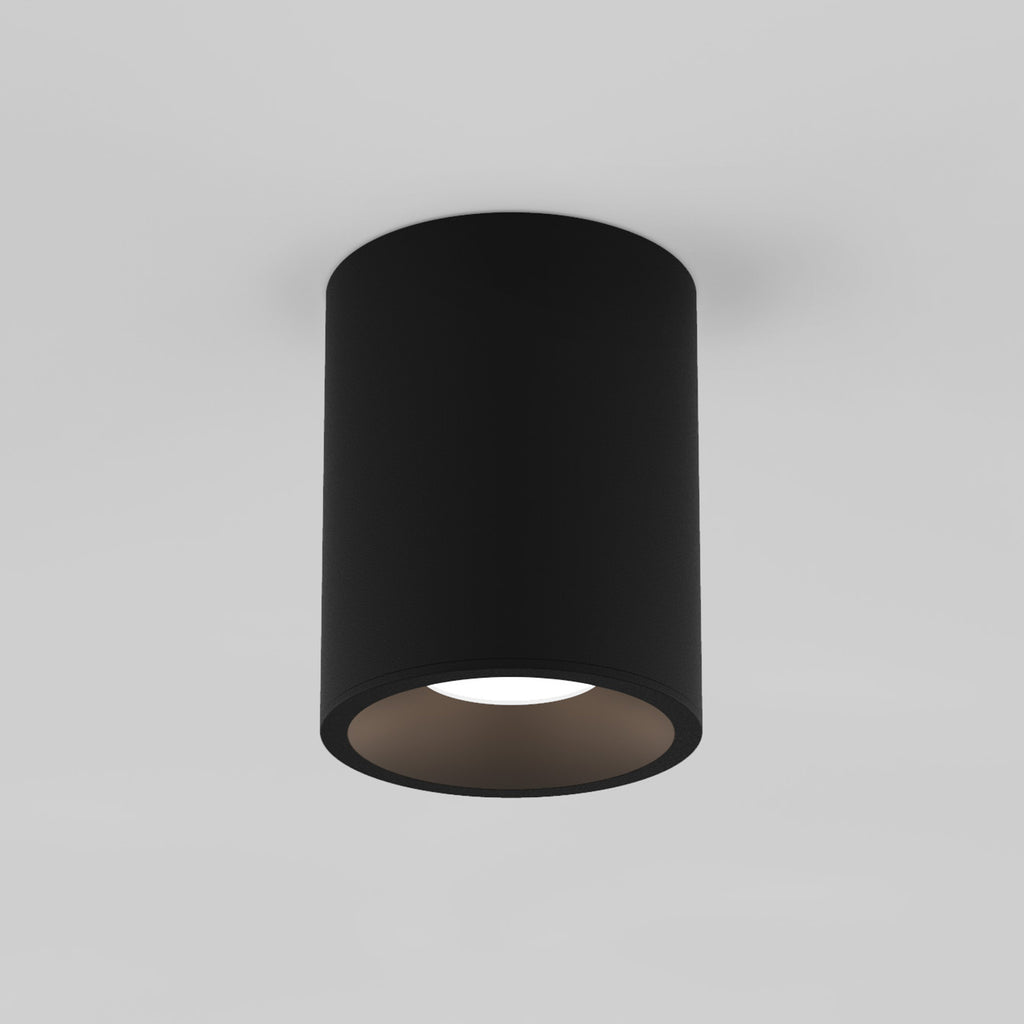 Astro Kos Round 100 Outdoor Downlight in Textured Black IP65
