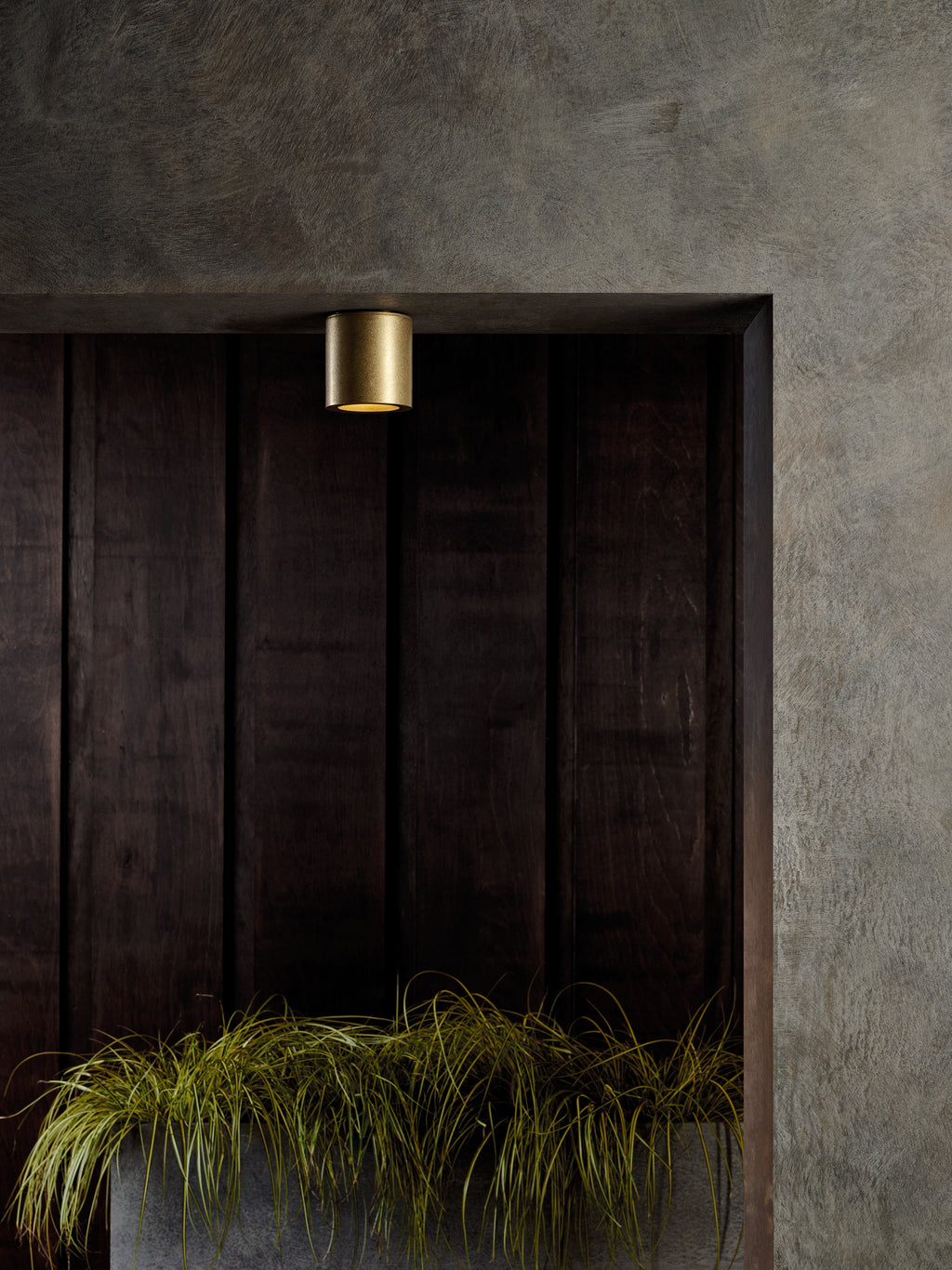 Astro Kos Round Downlight in Solid Brass