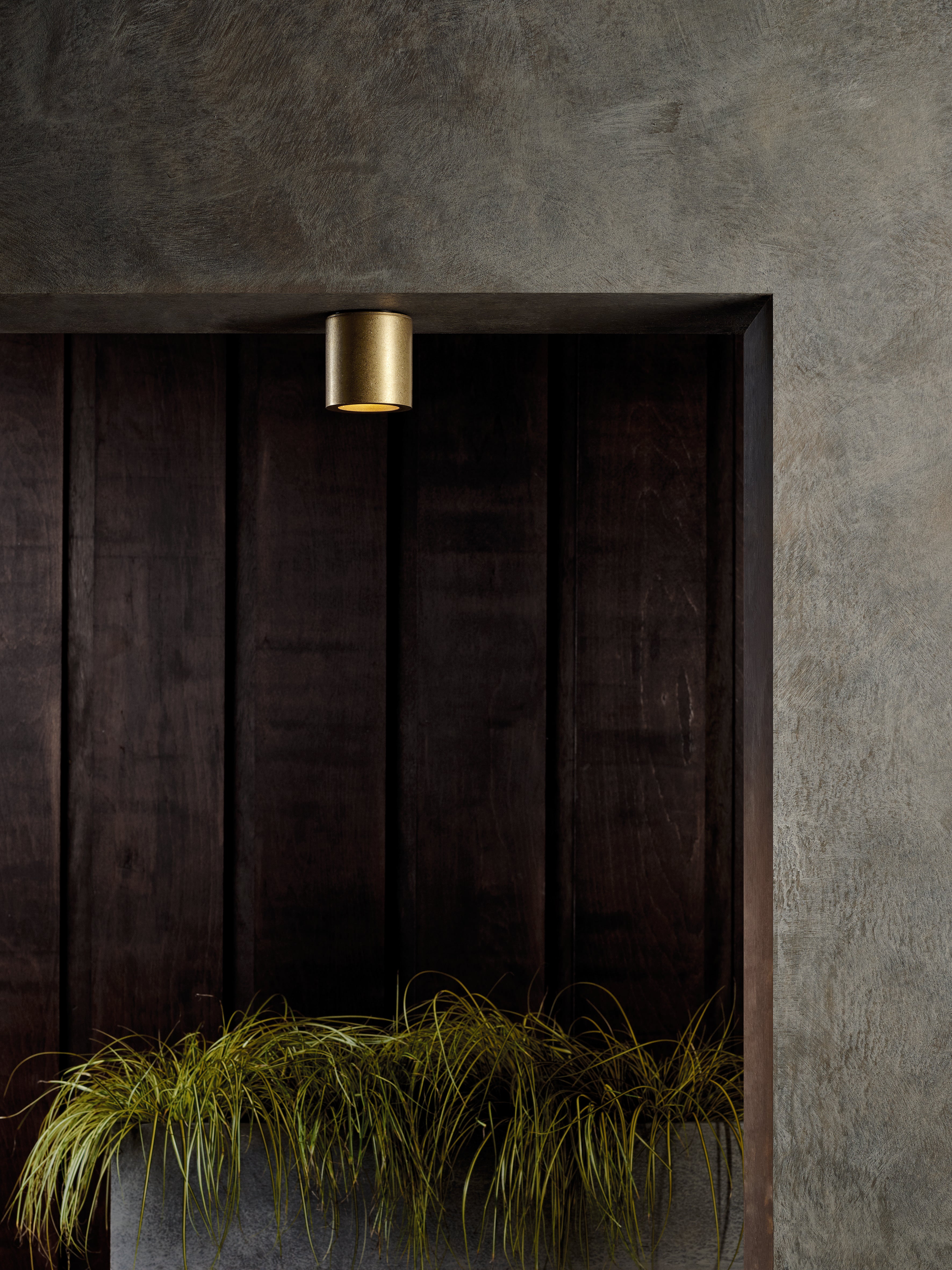 Astro Kos Round Downlight in Solid Brass