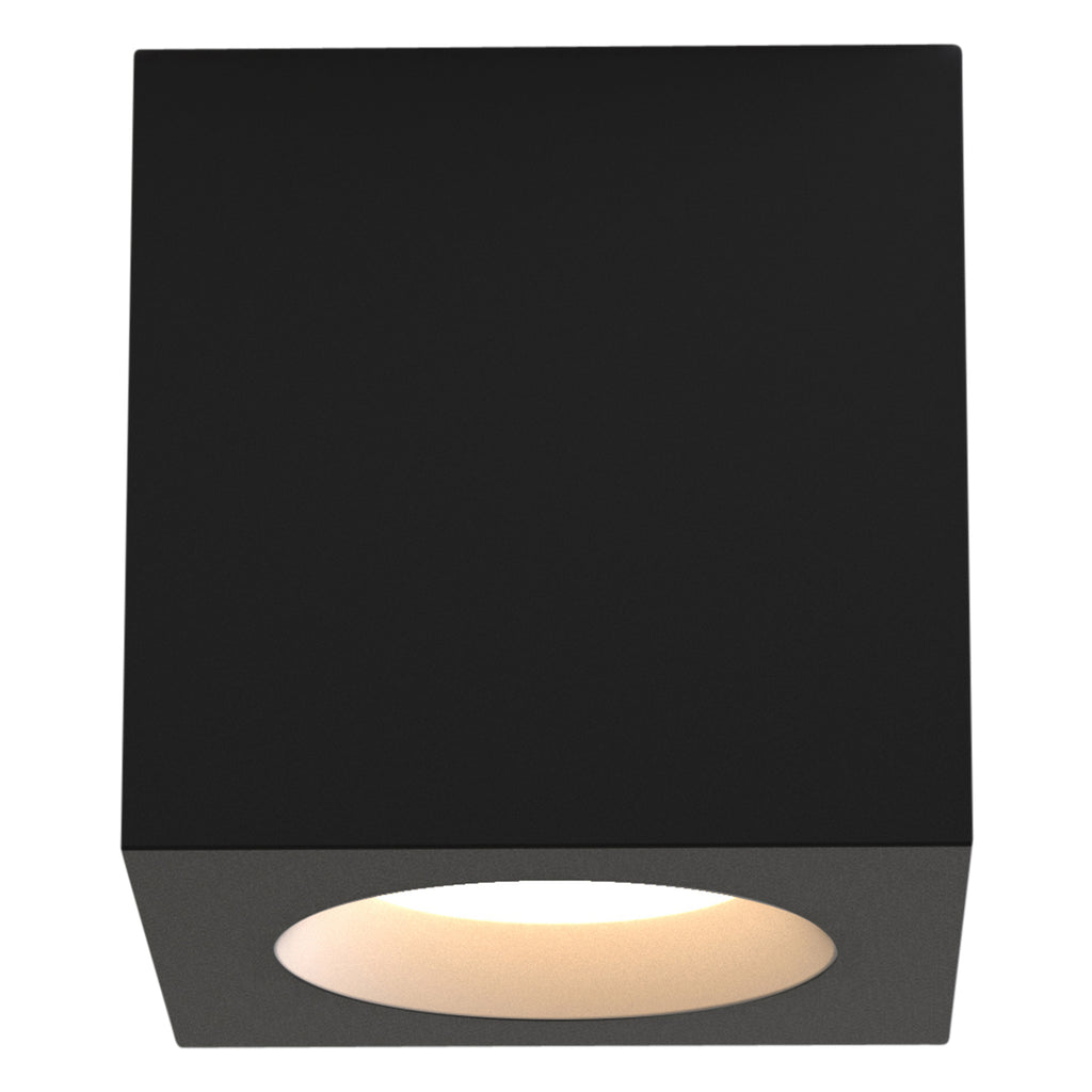 Astro Kos Square II Bathroom Downlight in Textured Black IP65