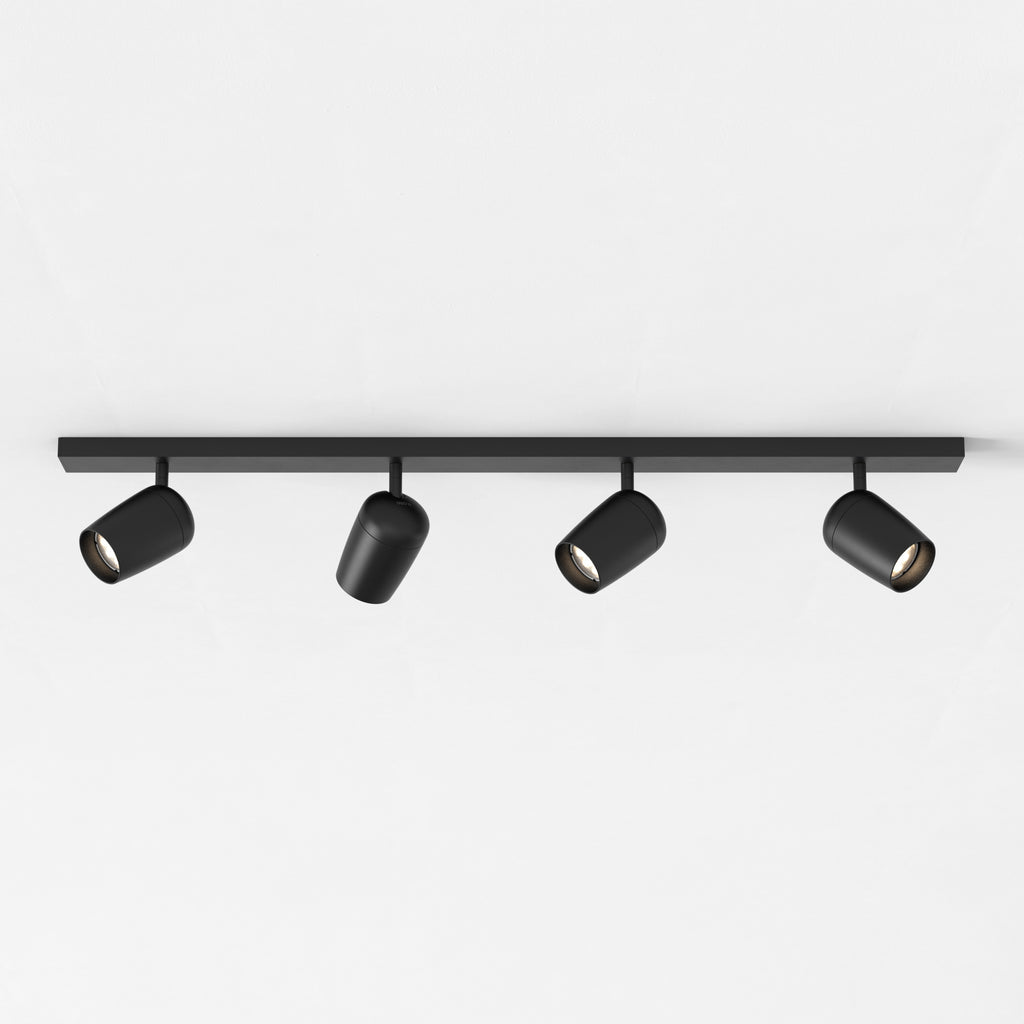 Astro Koto 4 Light Spotlight in Matt Black