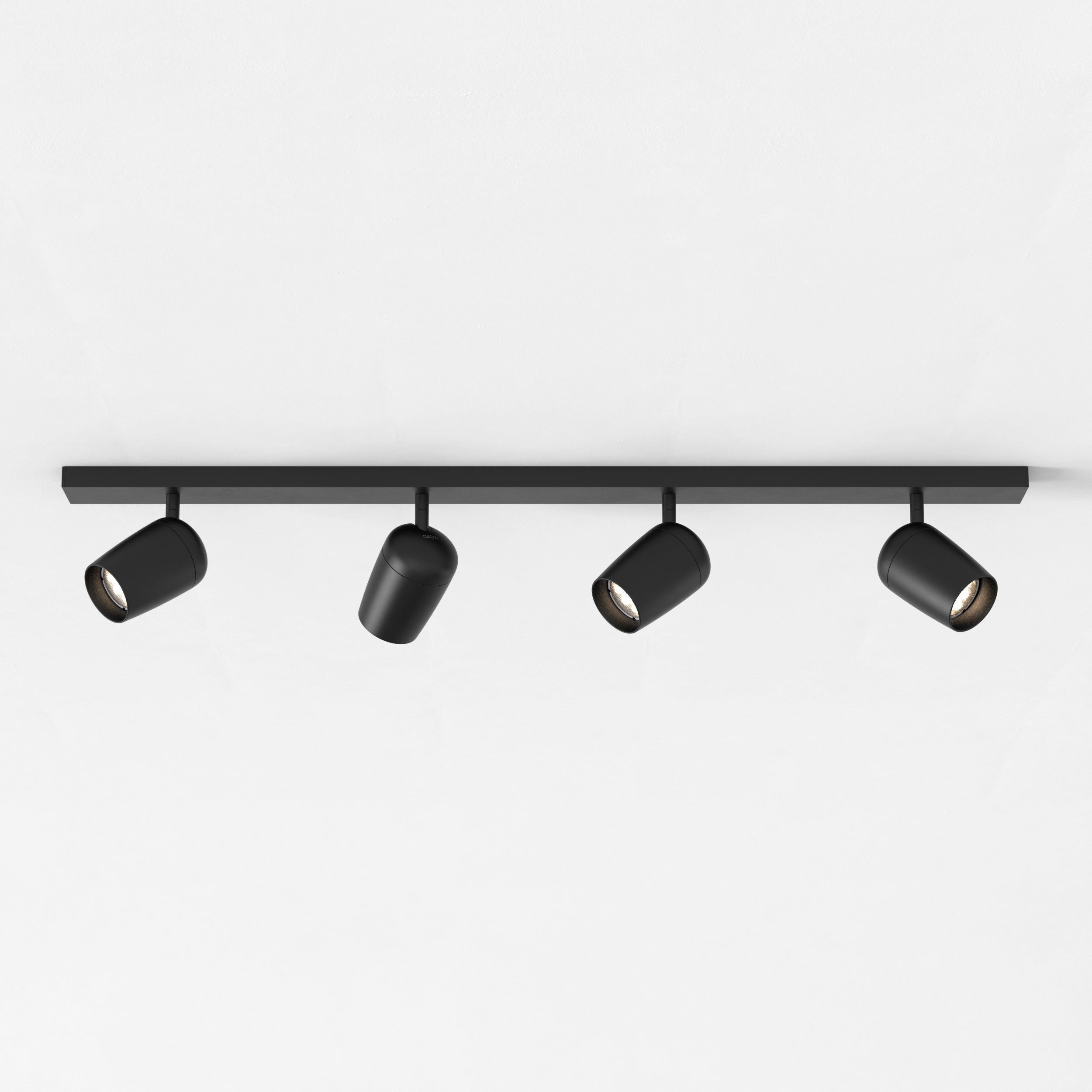Astro Koto 4 Light Spotlight in Matt Black