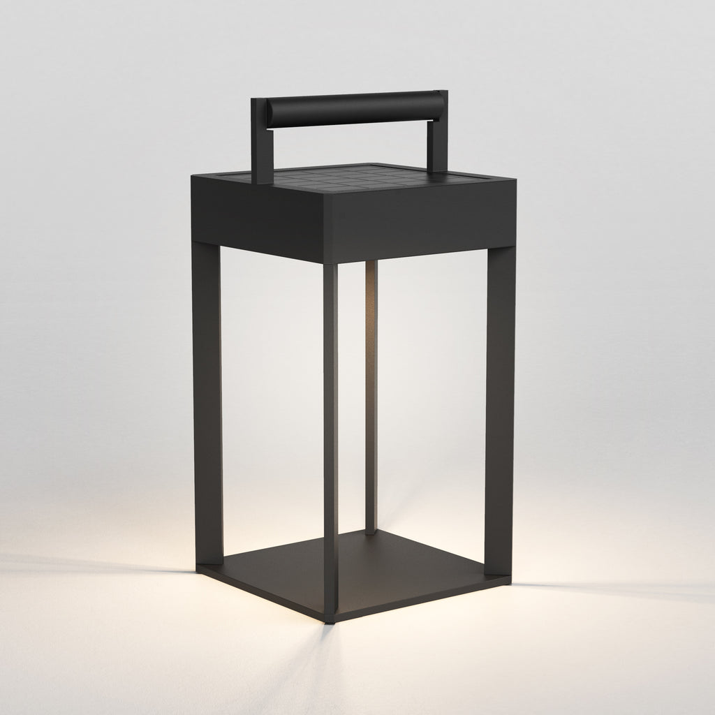 Astro Kuro 250 Solar Powered Outdoor Floor Lamp in Textured Black